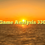 Game Analysis 330